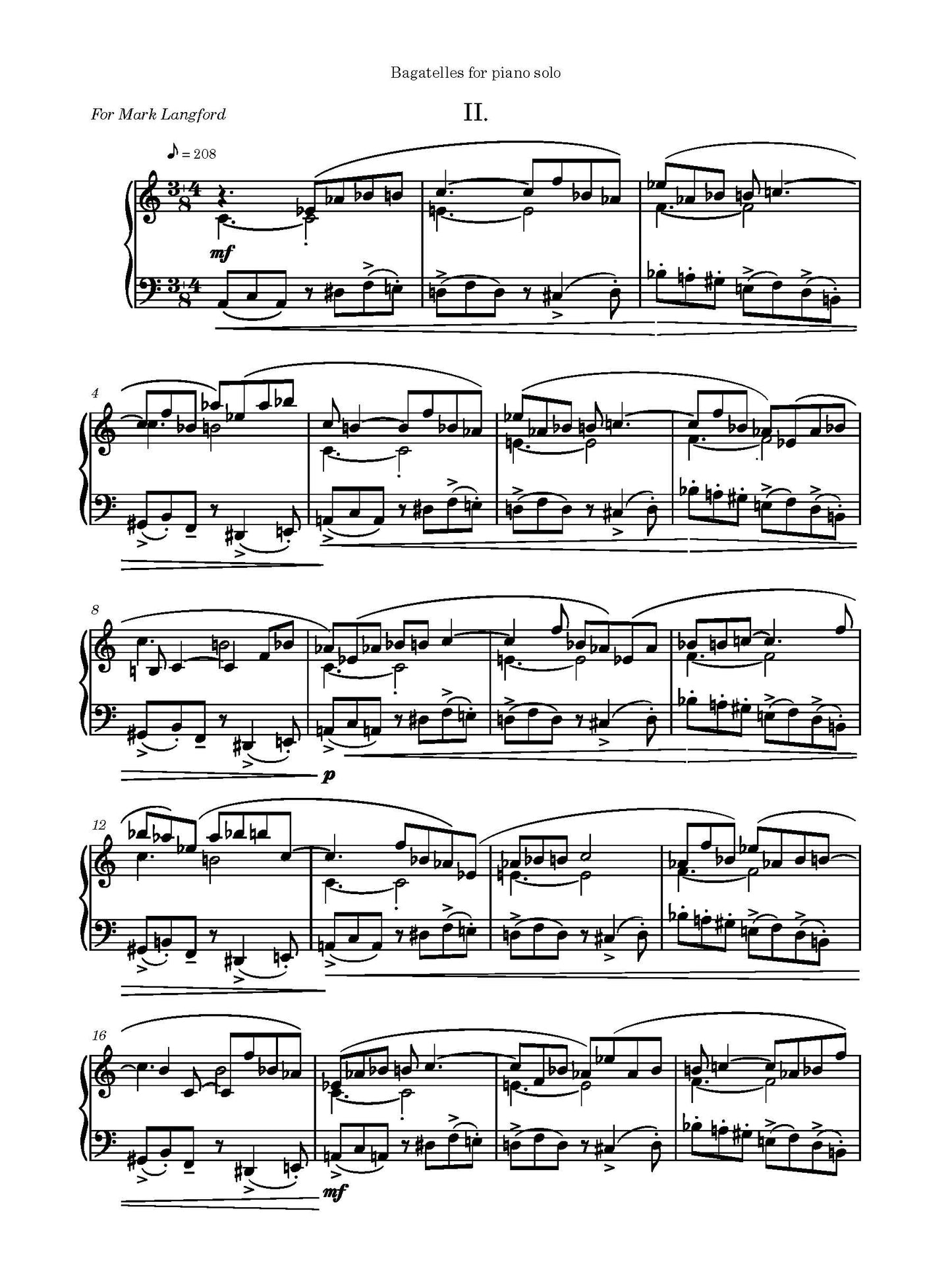 Bagatelles for Piano Solo