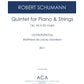 Robert Schumann -- Quintet For Piano And Strings - Davidson, Orch.