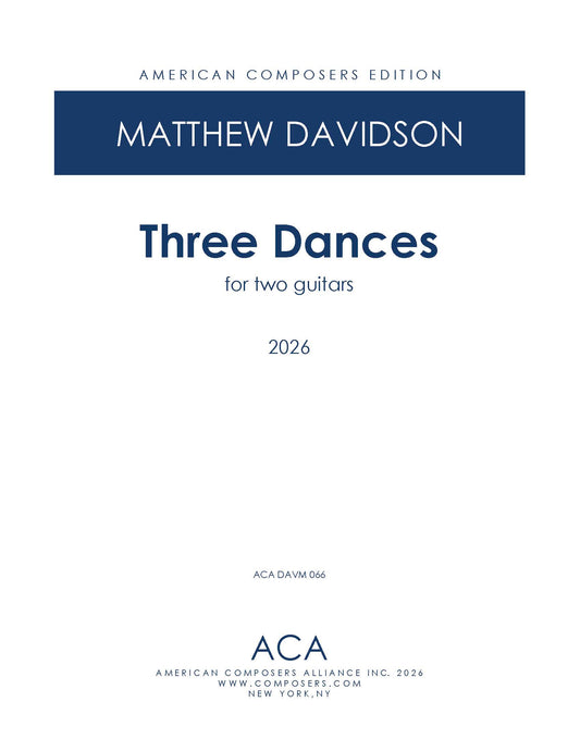 Three Dances for Two Guitars