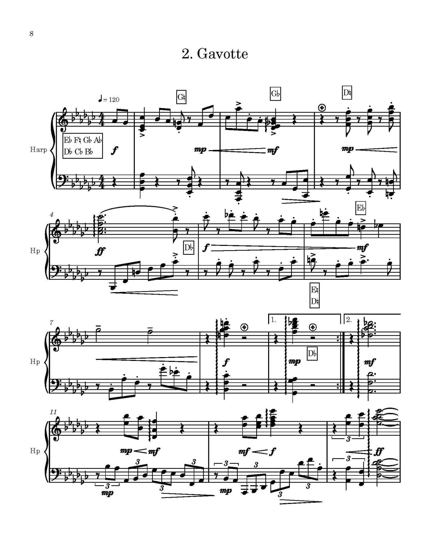 Une très, très petite suite pour la harpe en solo