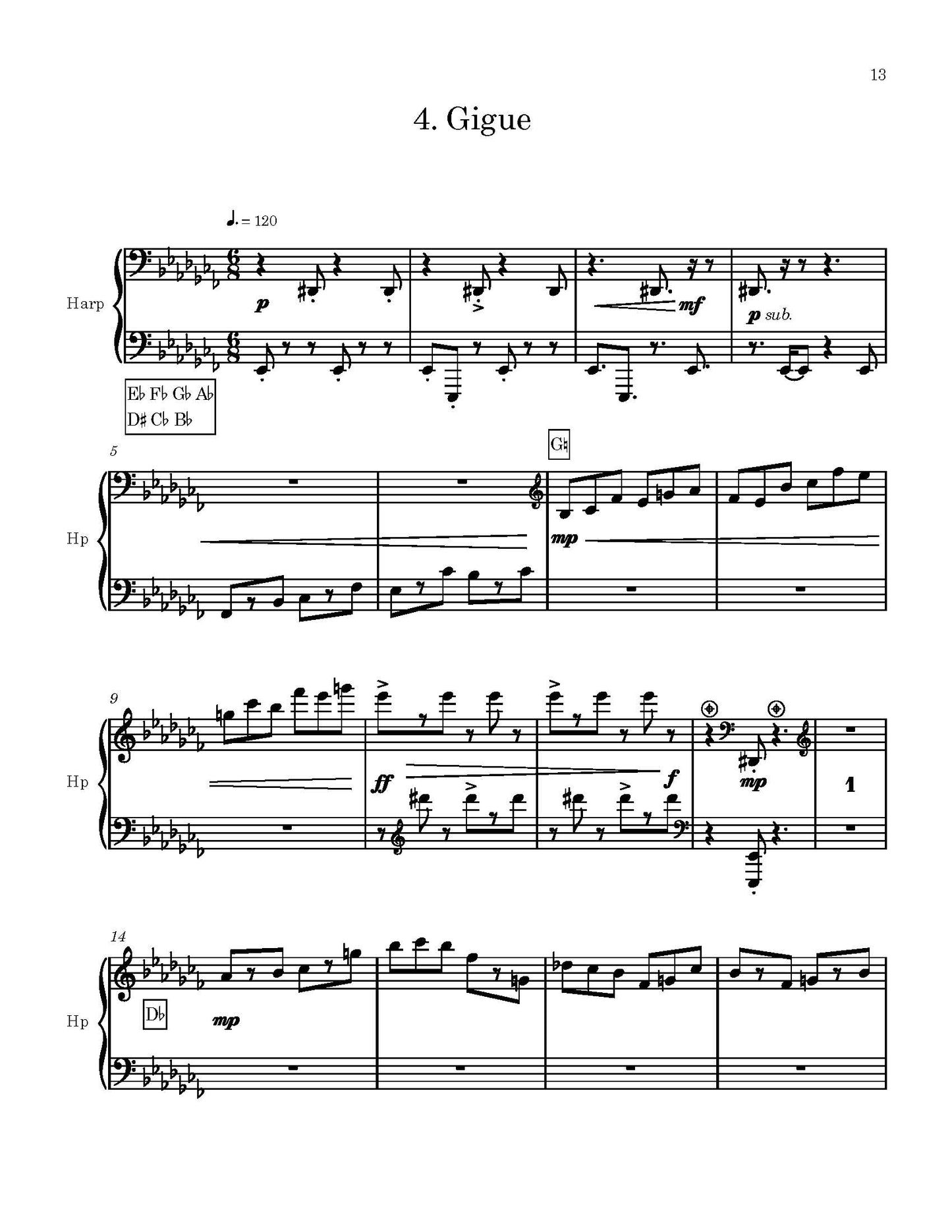 Une très, très petite suite pour la harpe en solo
