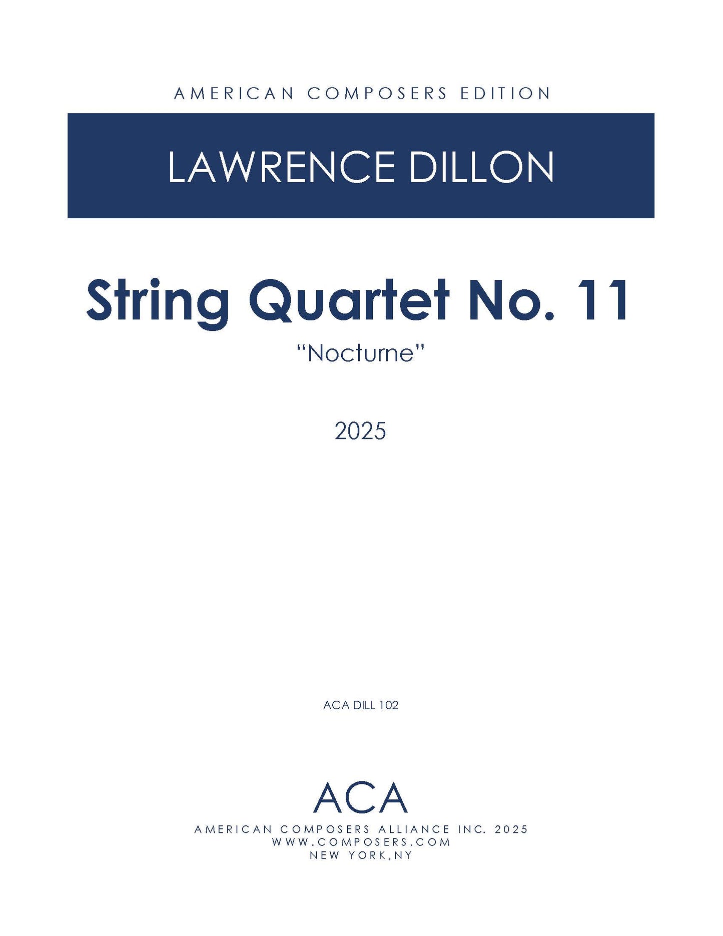 String Quartet No. 11: Nocturne