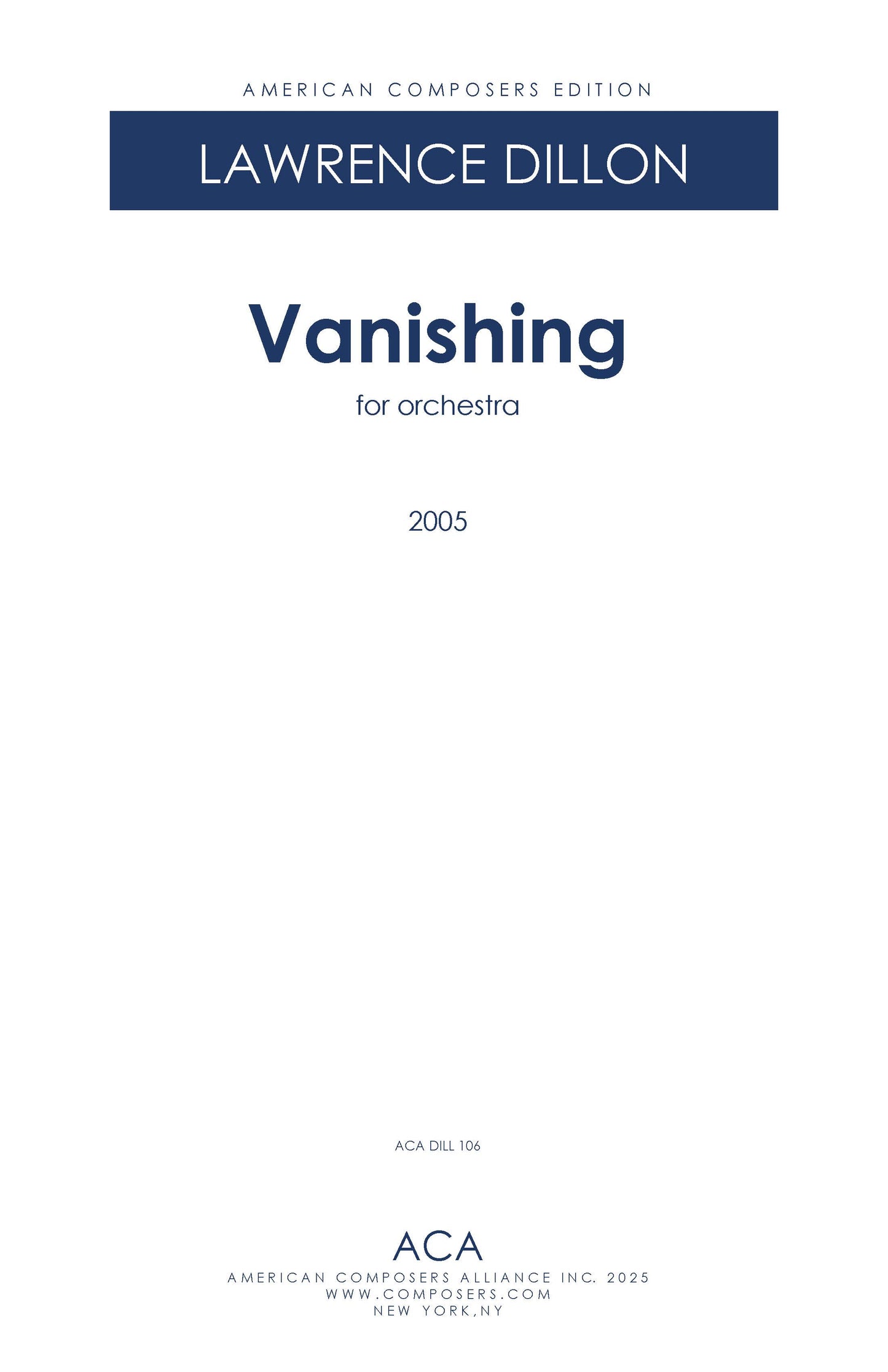 Vanishing