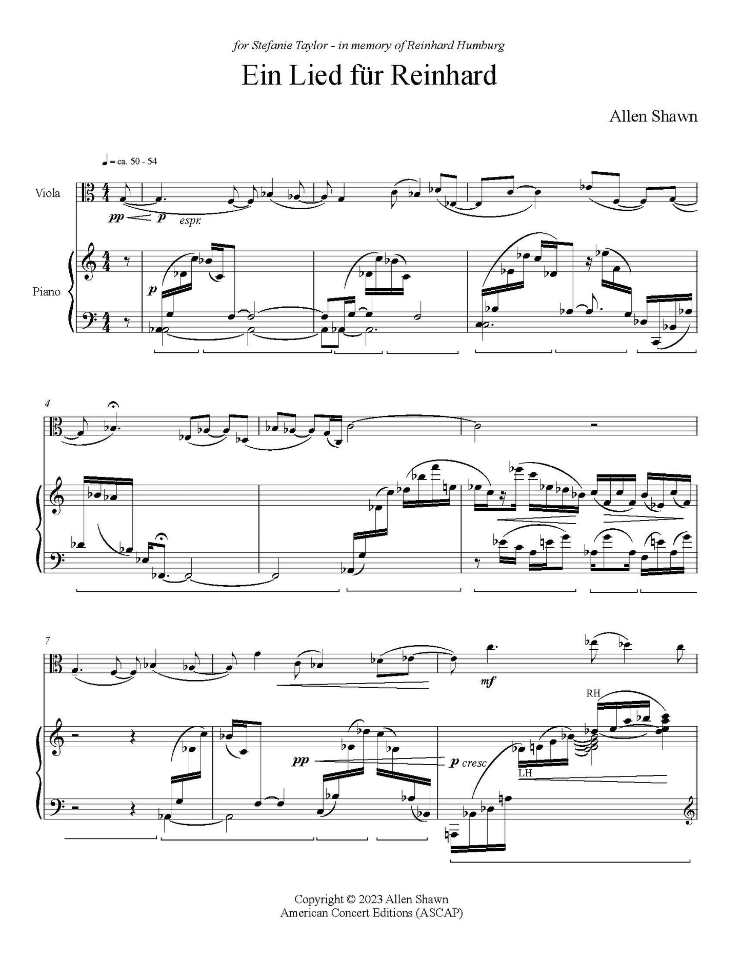 Ein Lied für Reinhard