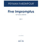 Five Impromptus for Bass Clarinet
