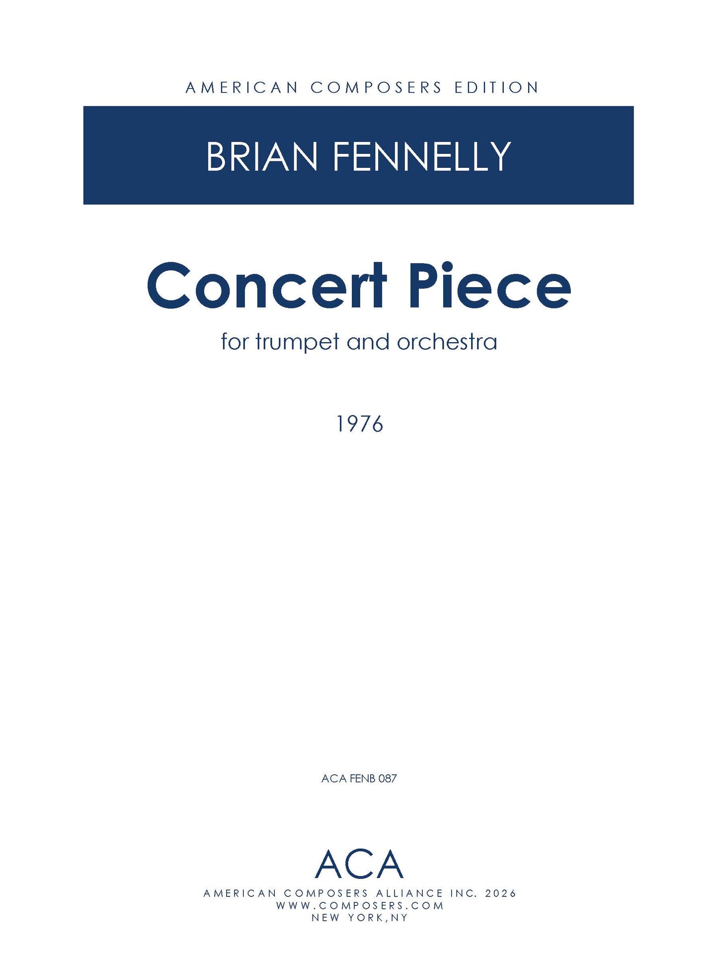 Concert Piece for Trumpet and Orchestra