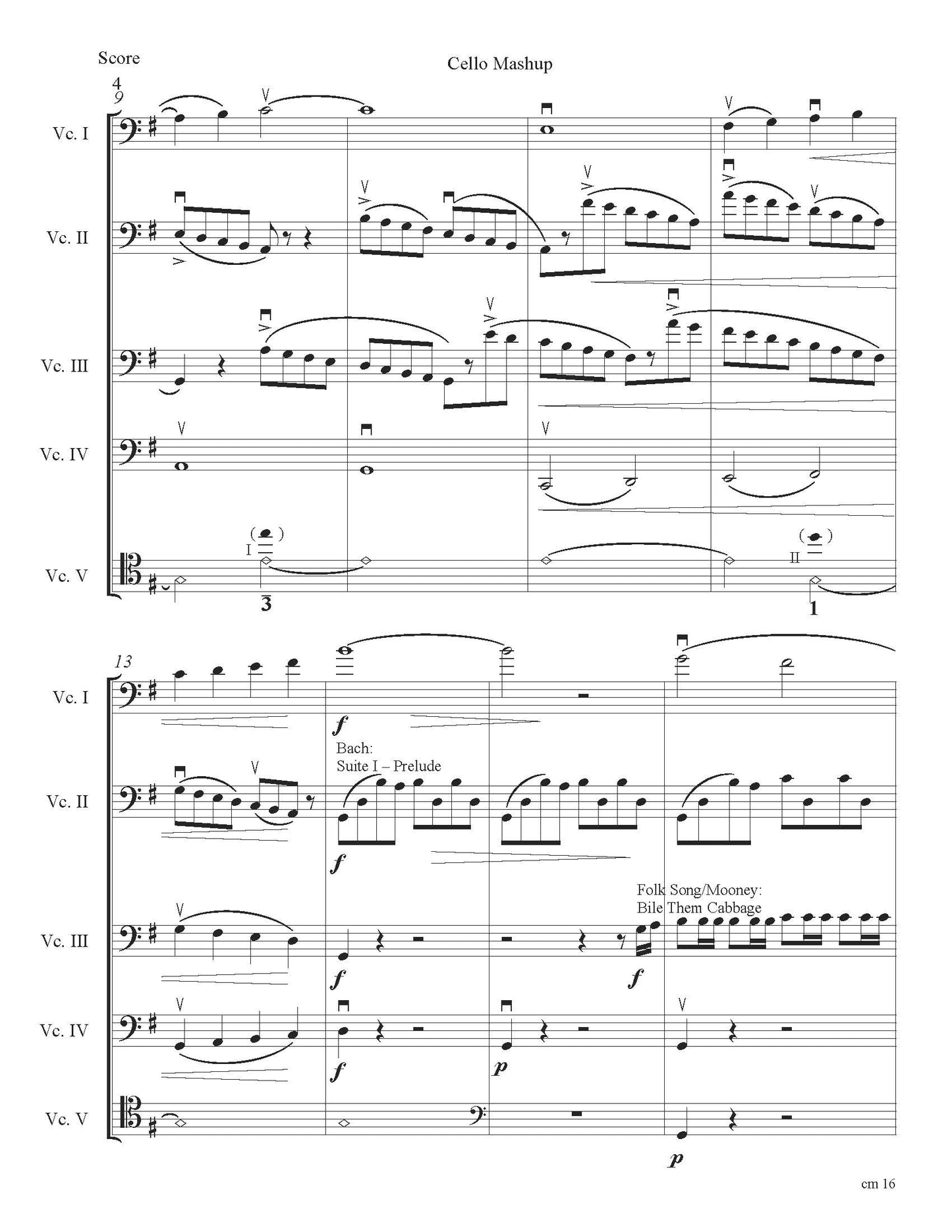 Cello Mashup