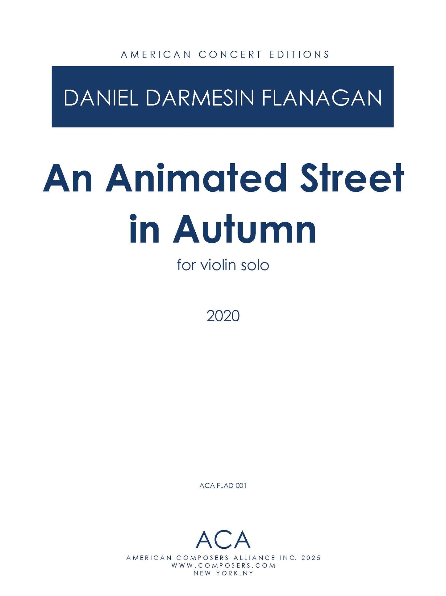 An Animated Street in Autumn