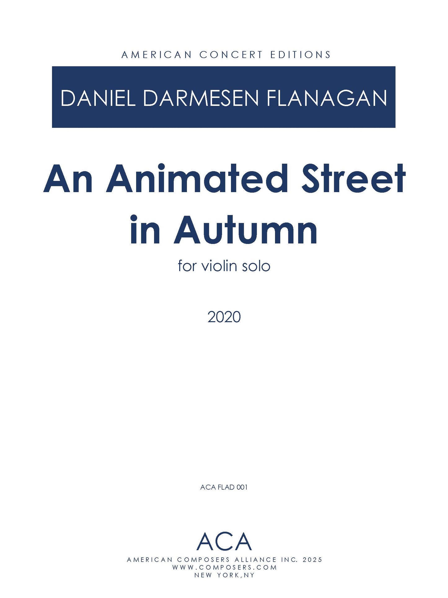 An Animated Street in Autumn