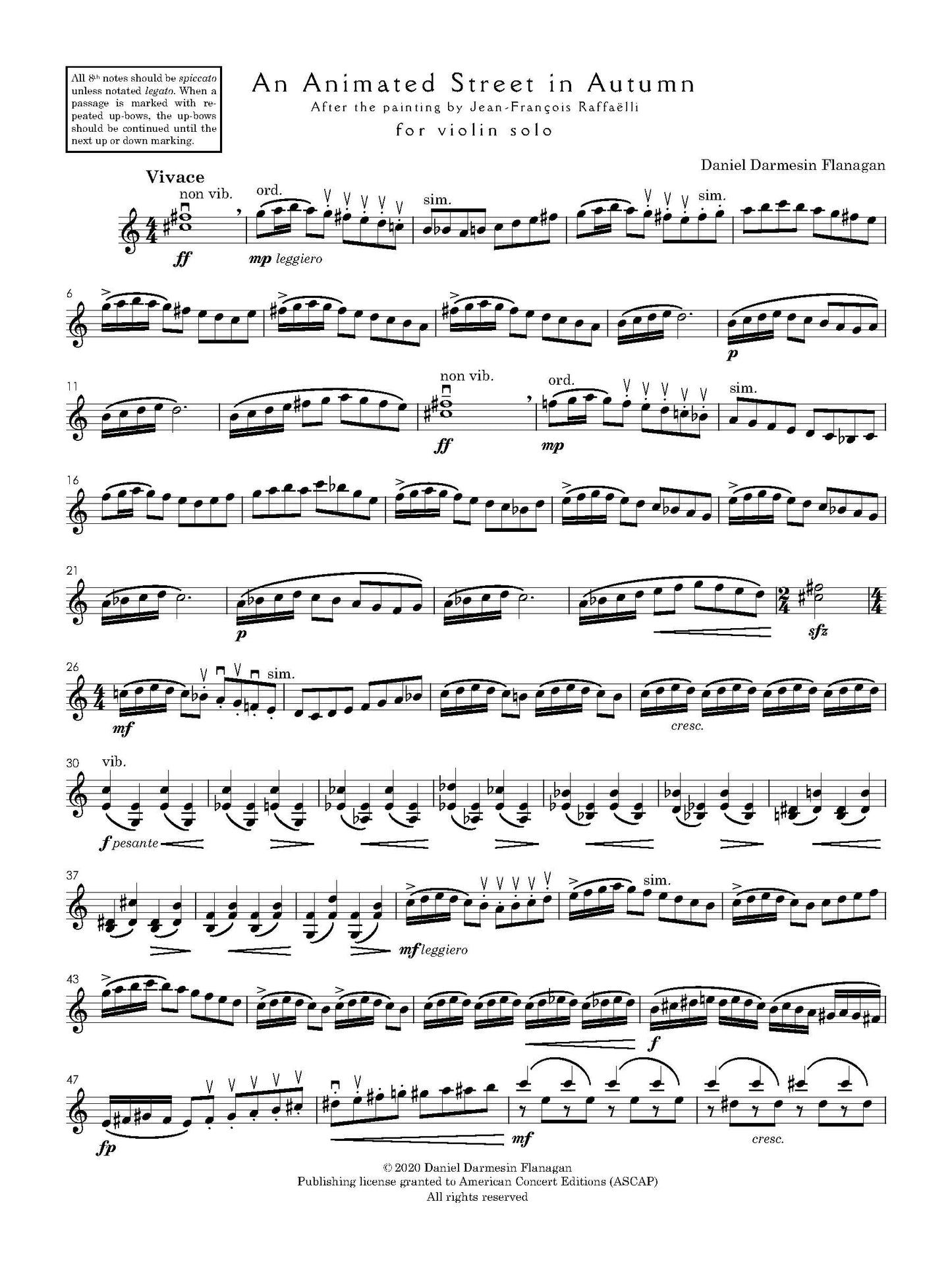 An Animated Street in Autumn