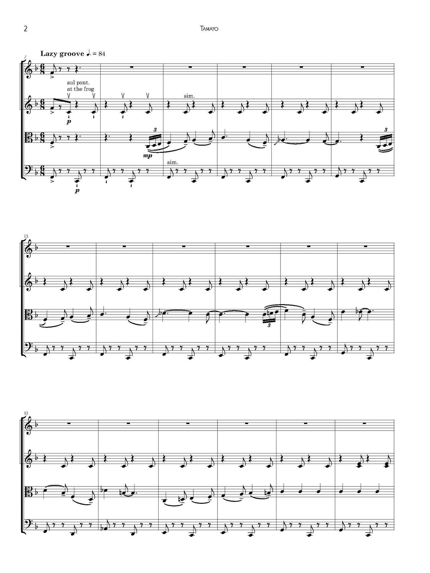 Tamayo: String Quartet No. 2