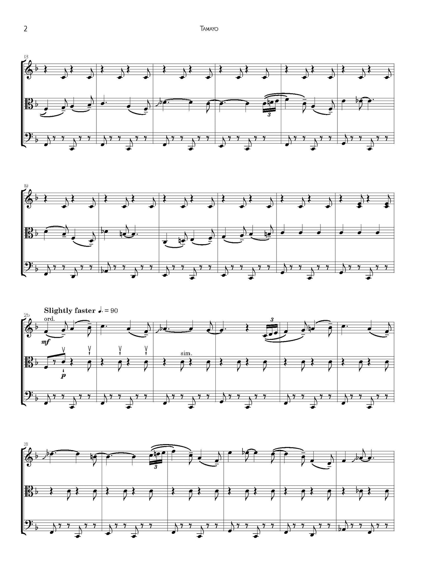 Tamayo for String Trio