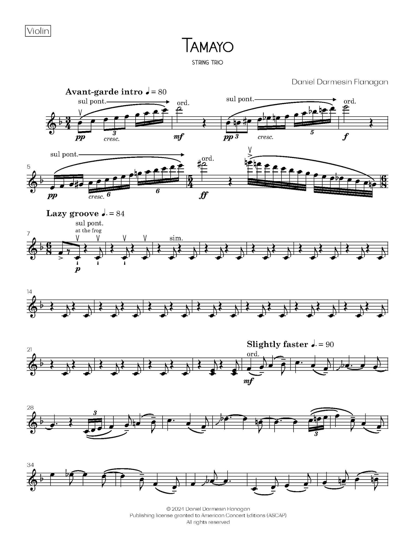 Tamayo for String Trio