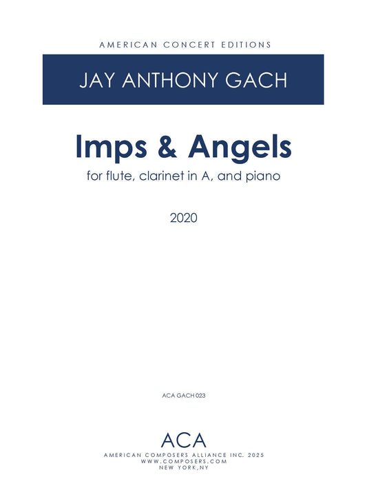 Imps & Angels - for Flute, Clarinet in A, and Piano