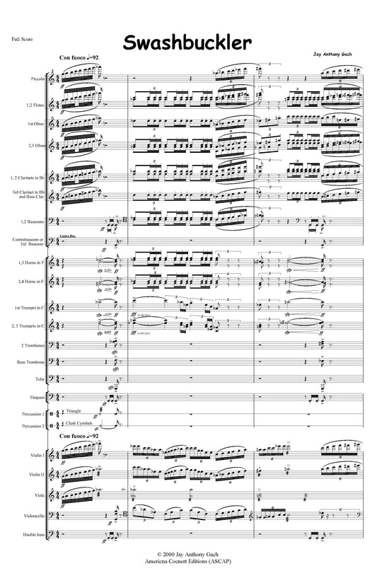 SWASHBUCKLER for Orchestra