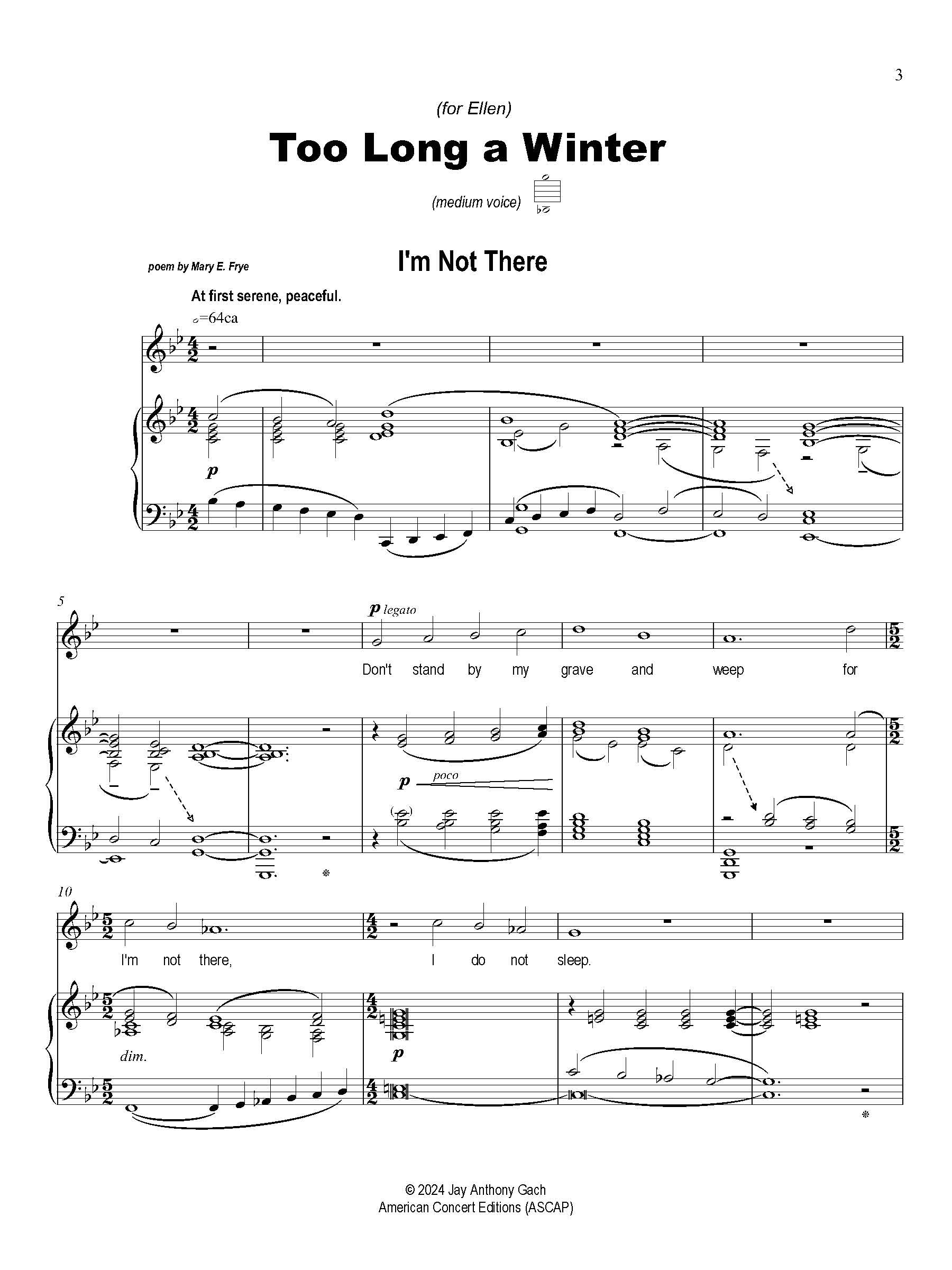 Too Long a Winter – American Composers Alliance