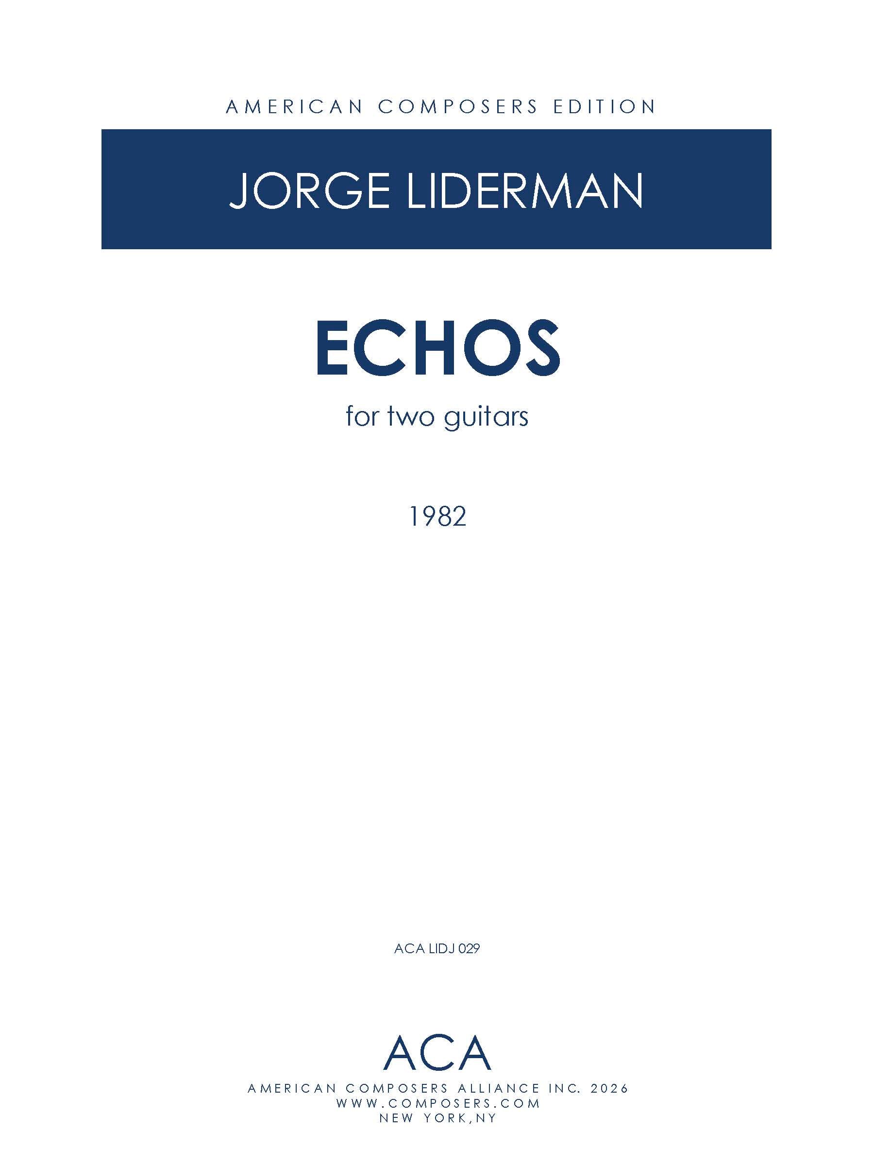 ECHOS – American Composers Alliance