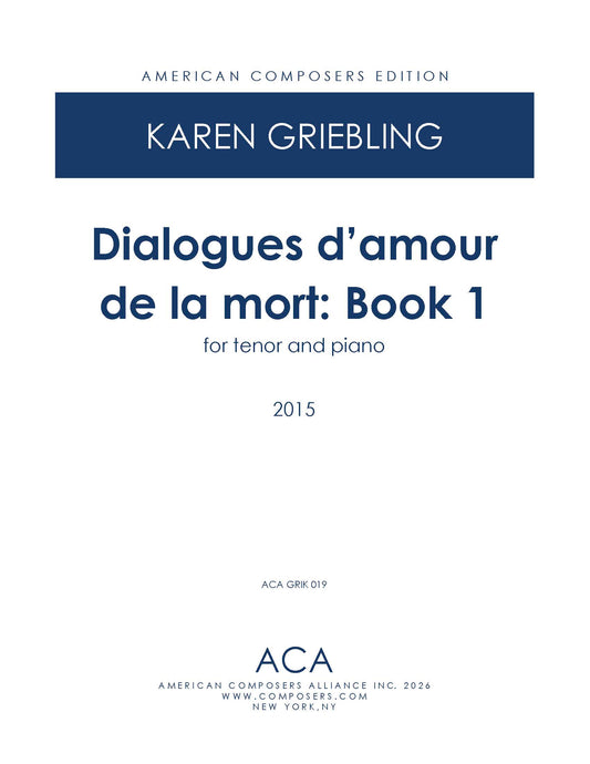 Dialogues d'amour et la mort