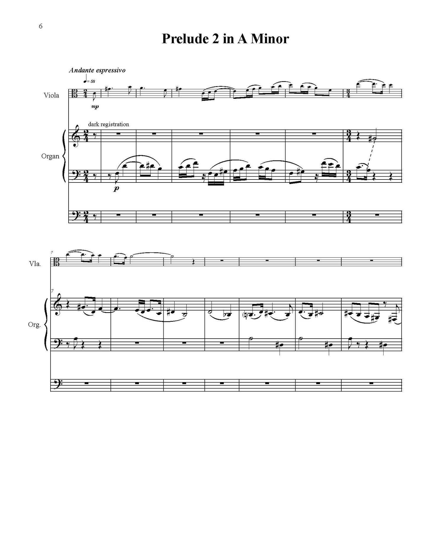 Eighteen Preludes for Organ and Viola