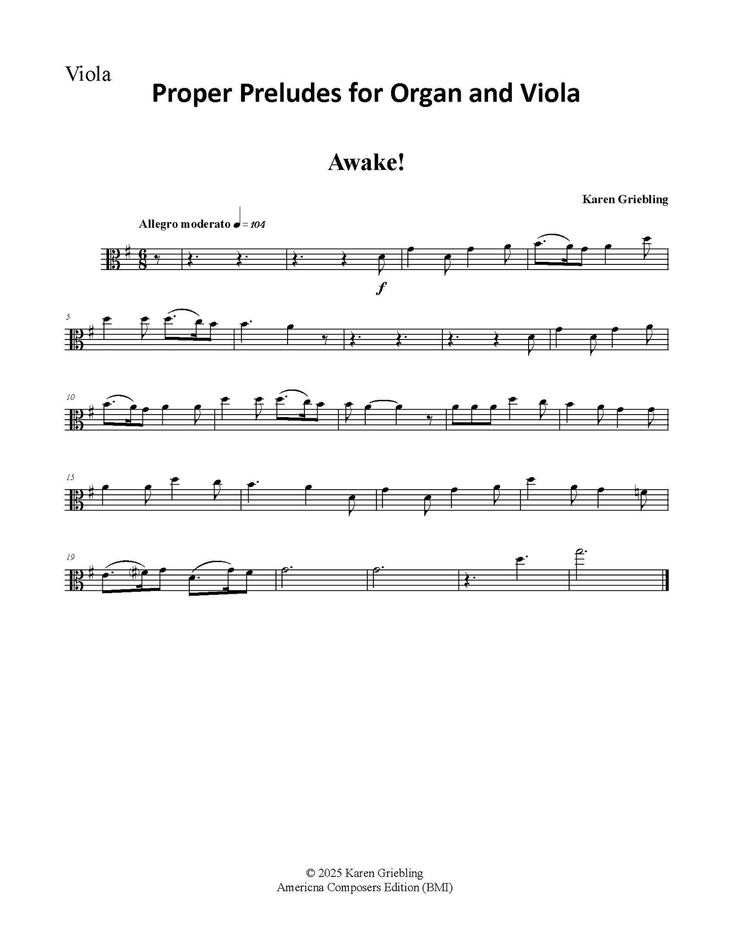 Proper Preludes for Organ and Viola