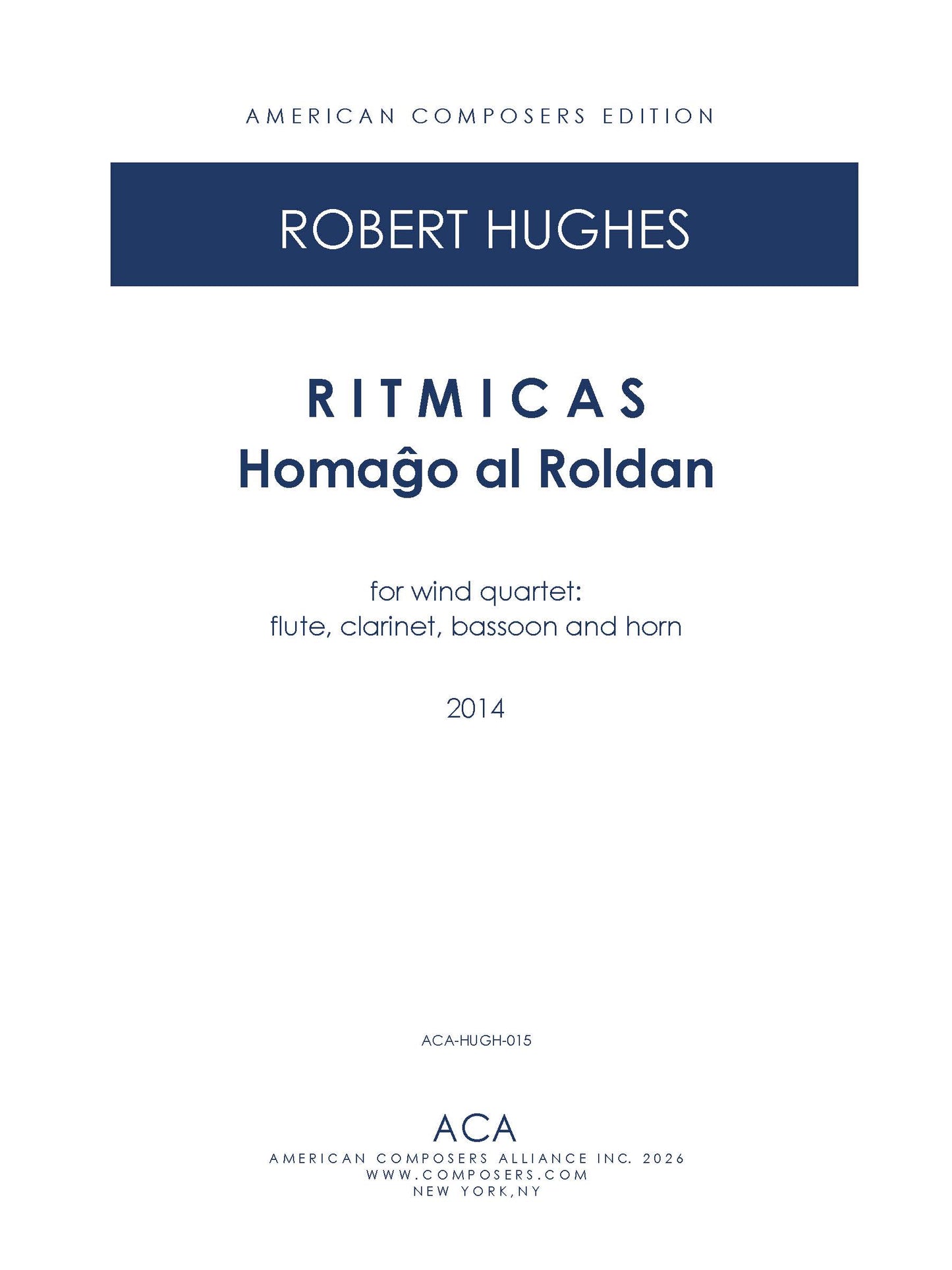 Ritmicas, Homaĝo to Amadeo Roldán