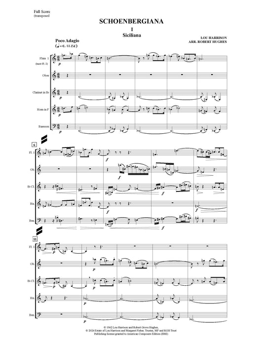 Schoenbergiana - Arr for Wind Sextet