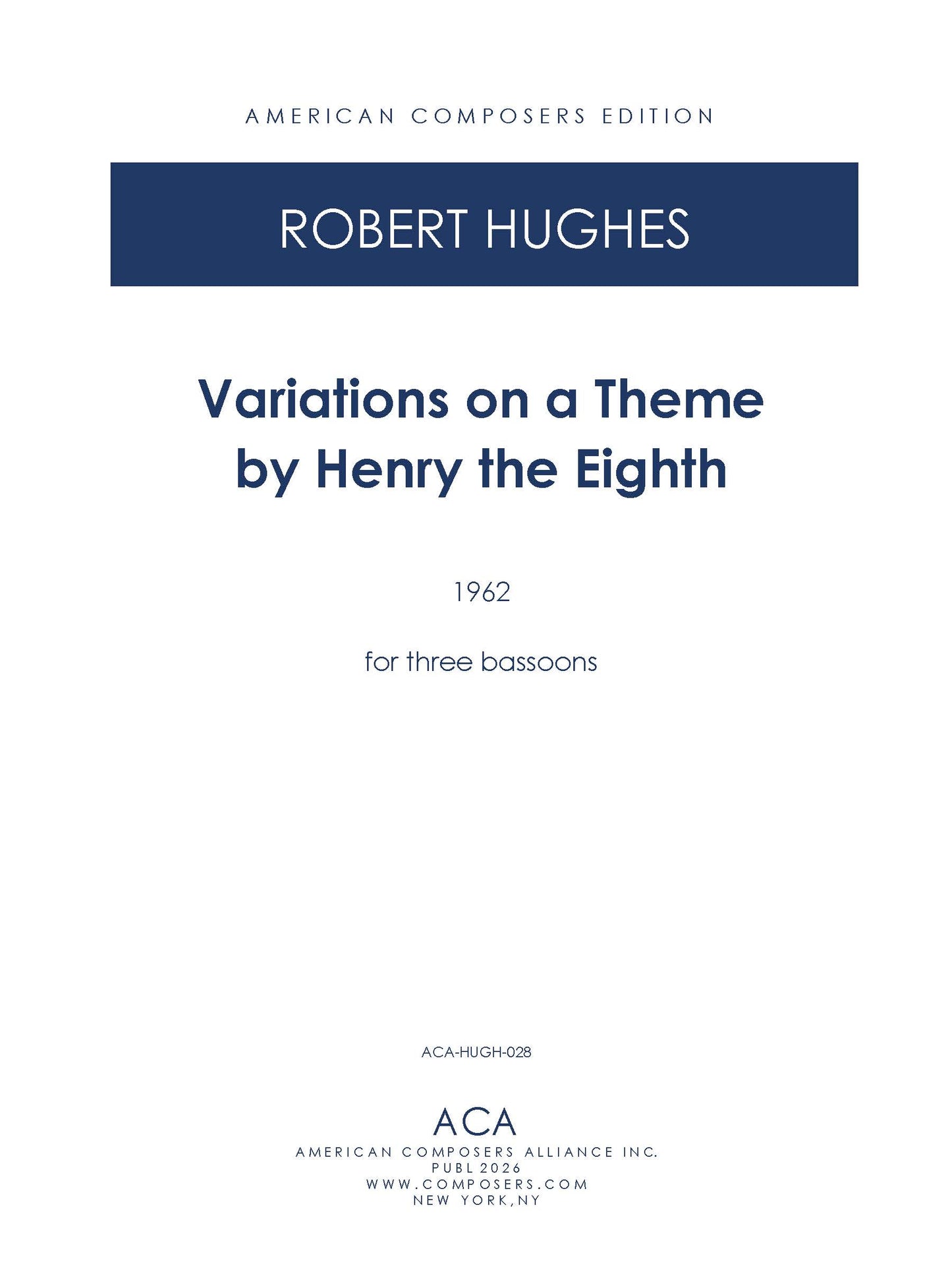 Variations on a Theme by Henry the Eighth (Oh My Heart)