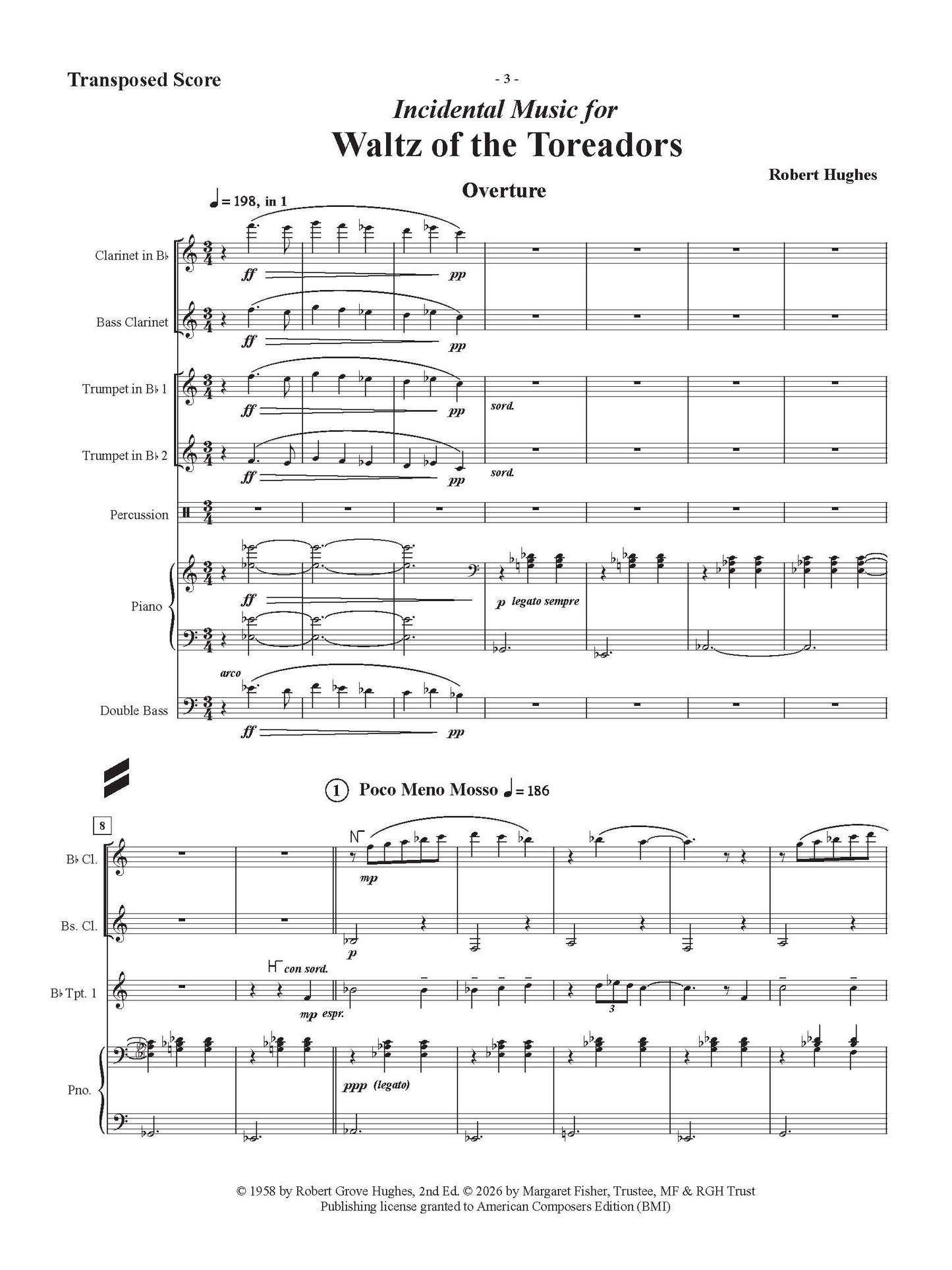 Incidental Music for Waltz of the Toreadors