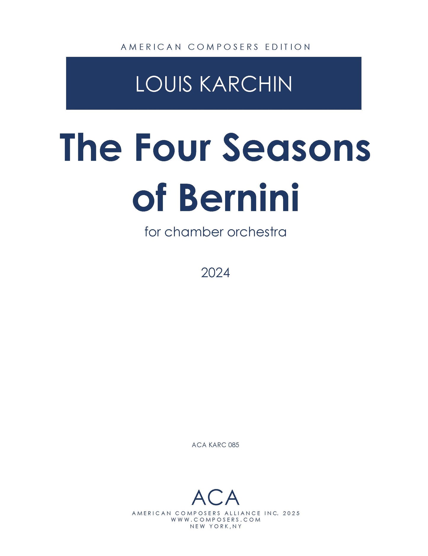 Four Seasons of Bernini
