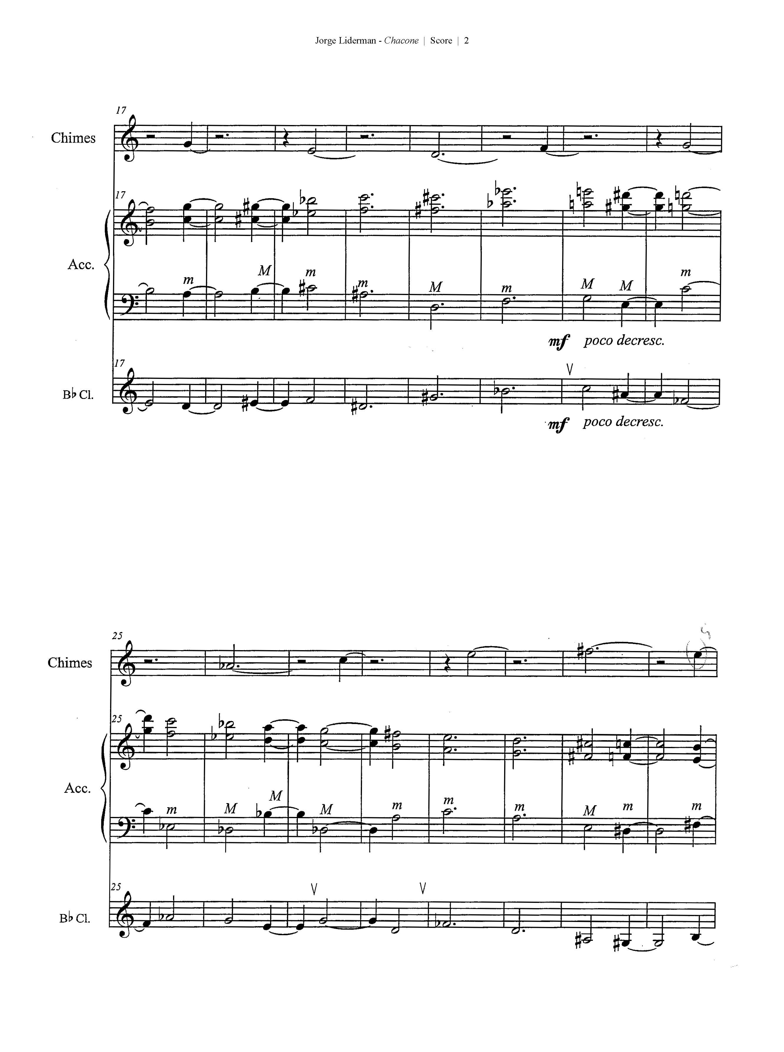 Chacone – American Composers Alliance