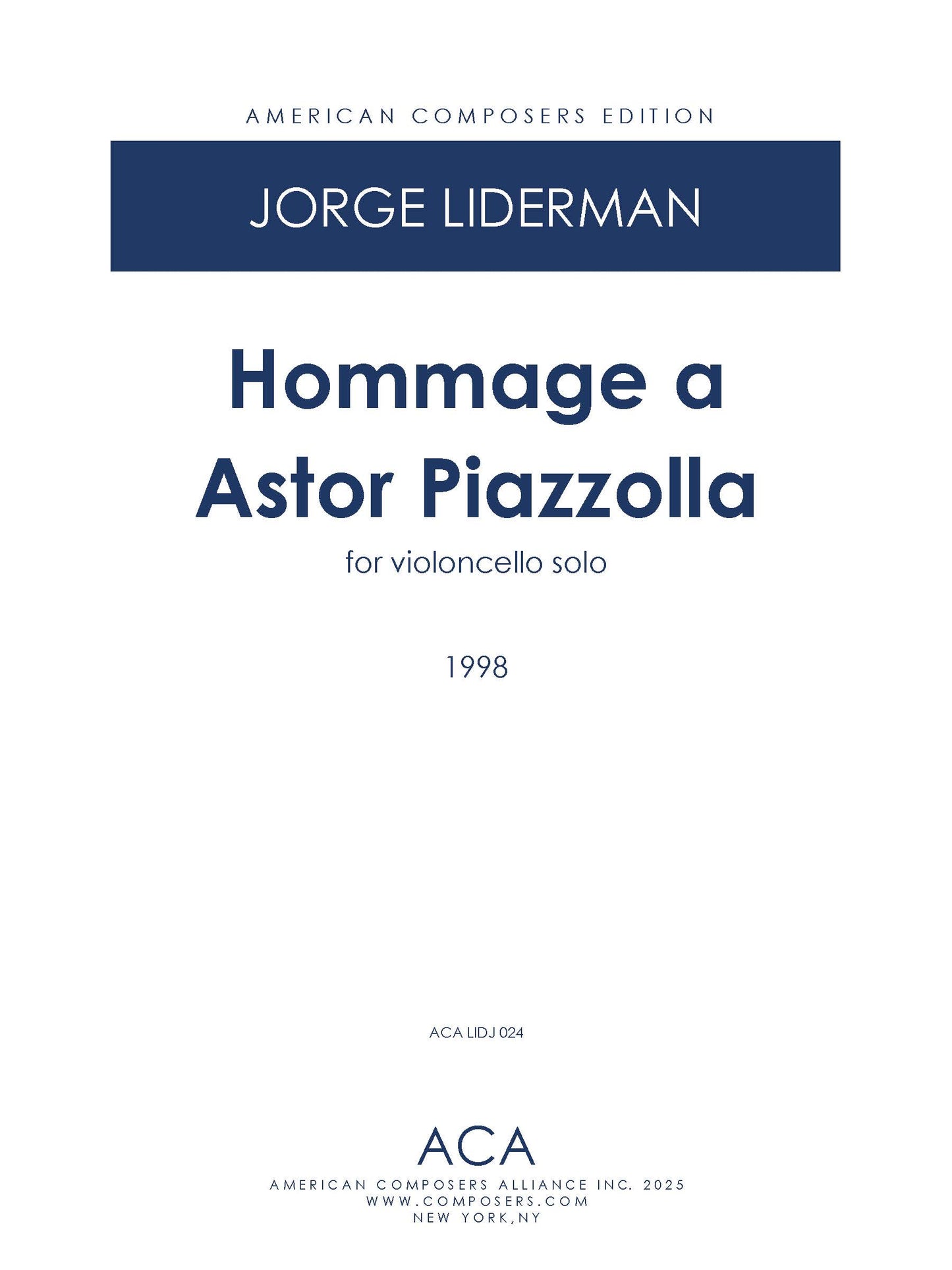 Hommage a Astor Piazzolla