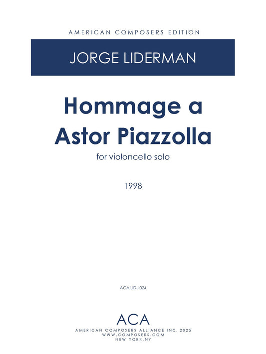 Hommage a Astor Piazzolla