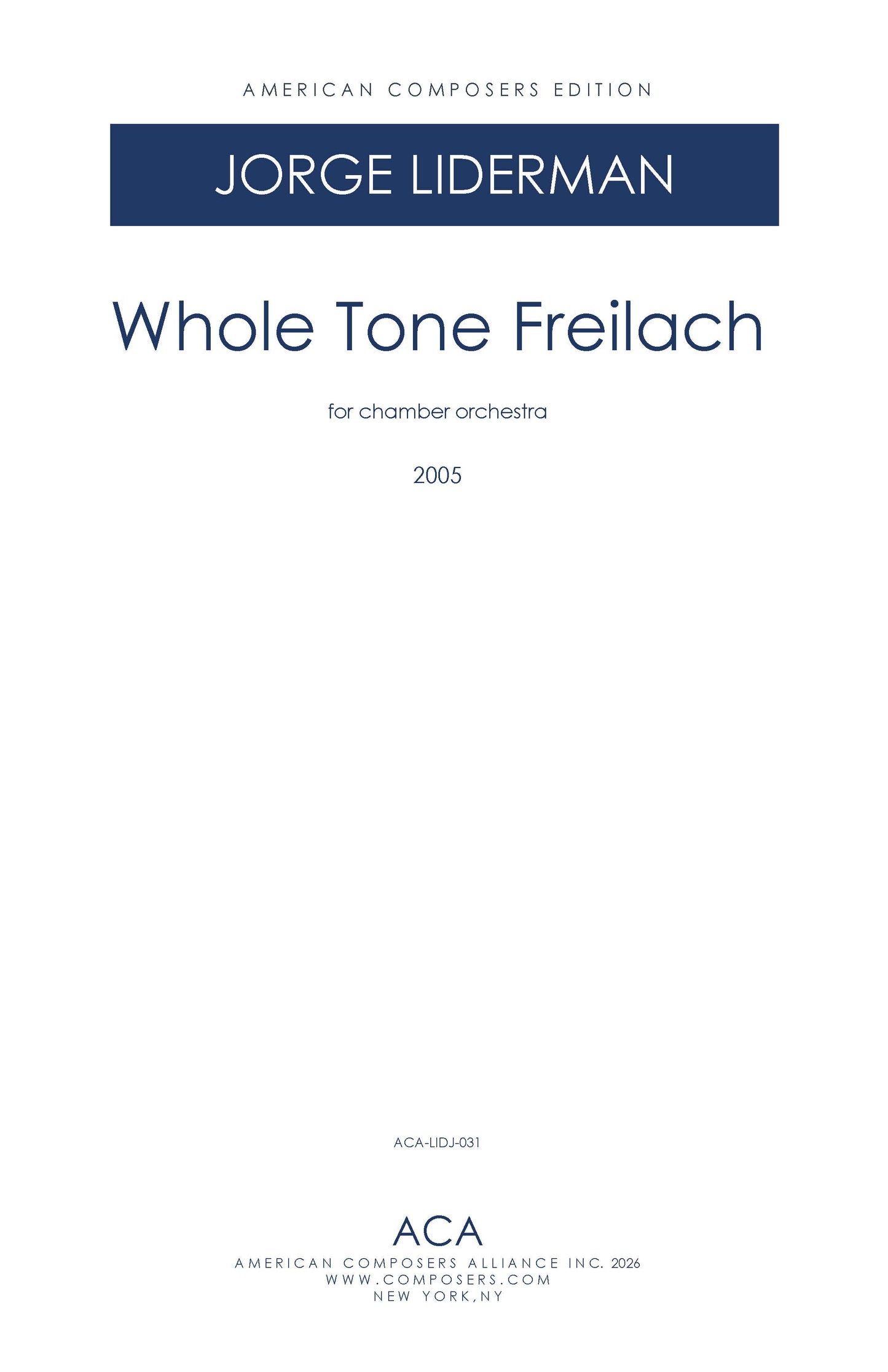 Whole Tone Freilach