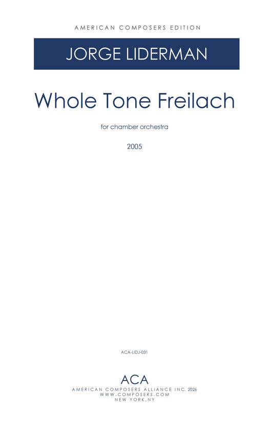 Whole Tone Freilach