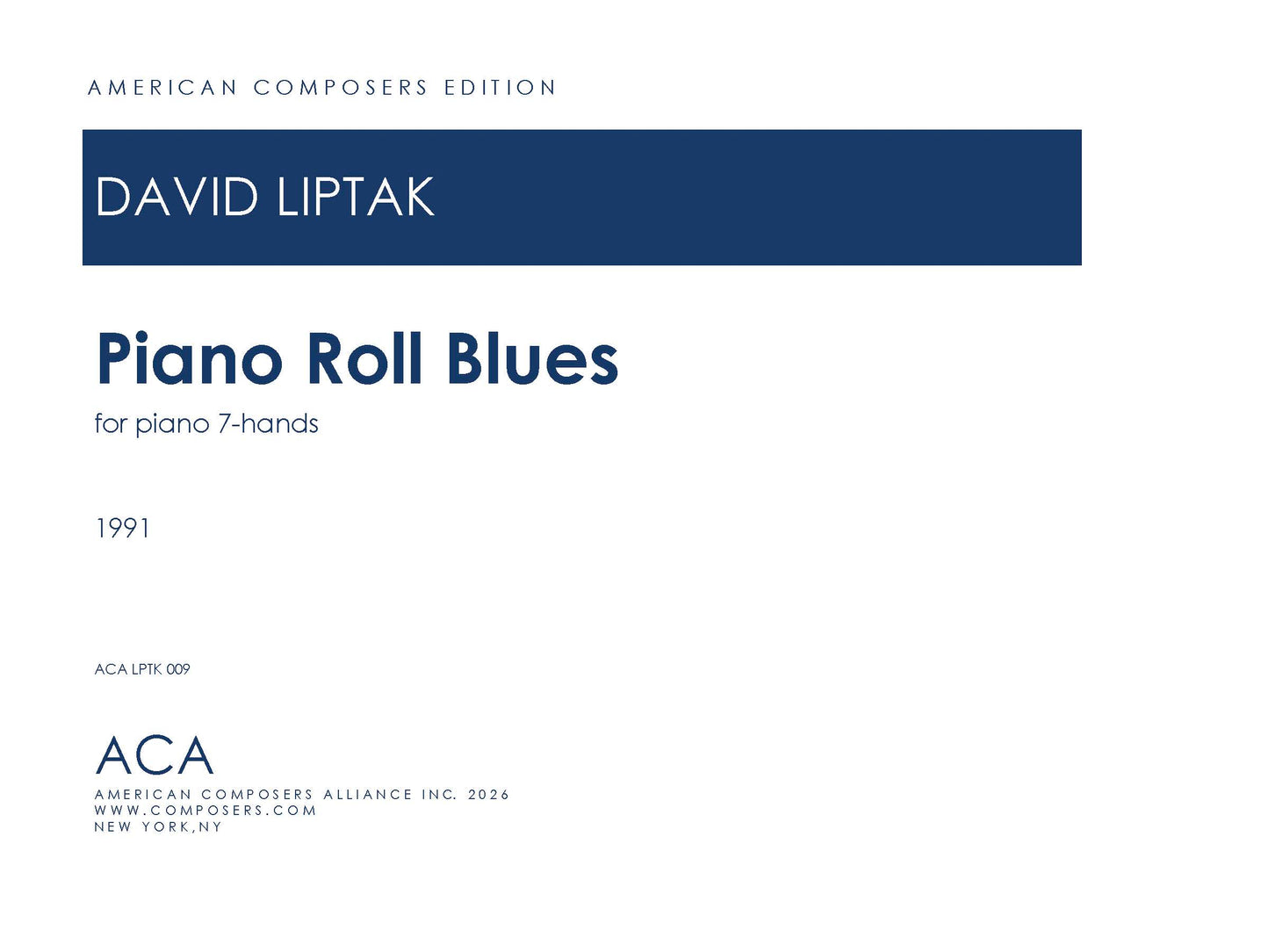 PIANO ROLL BLUES