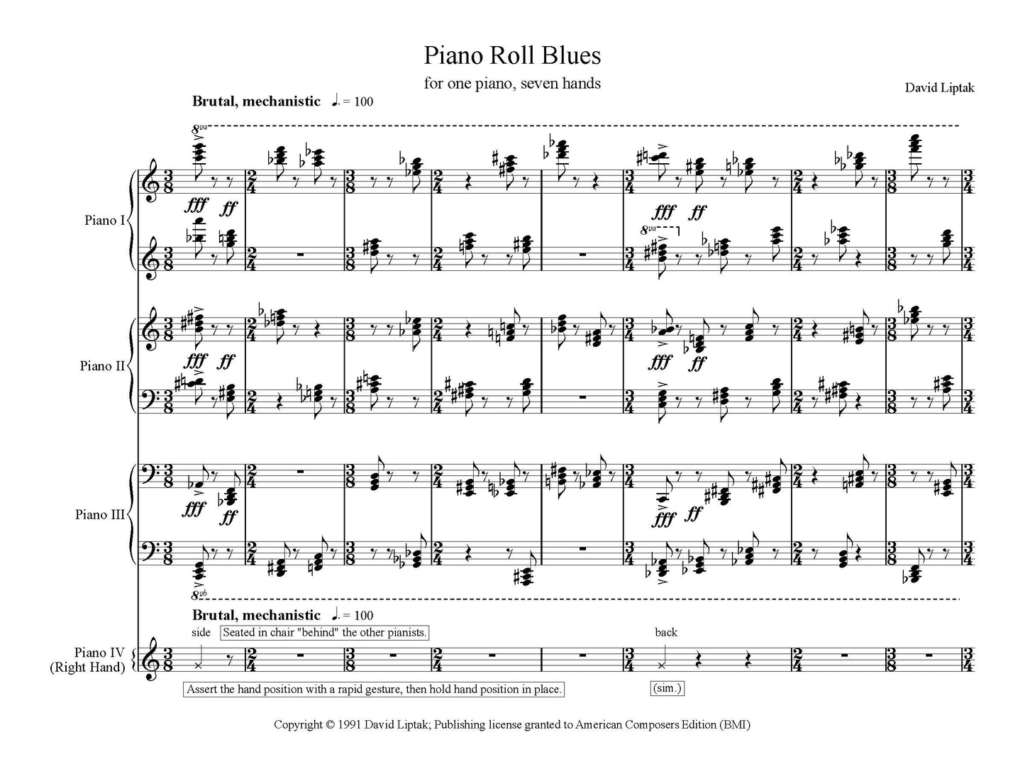 PIANO ROLL BLUES
