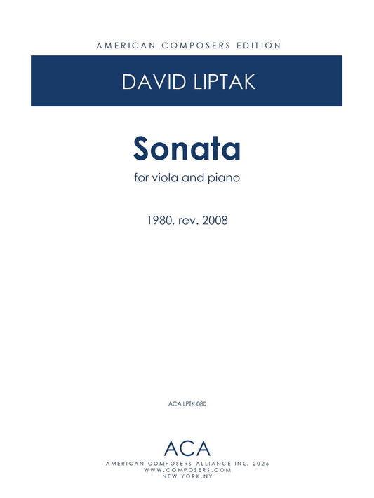 Sonata for Viola and Piano