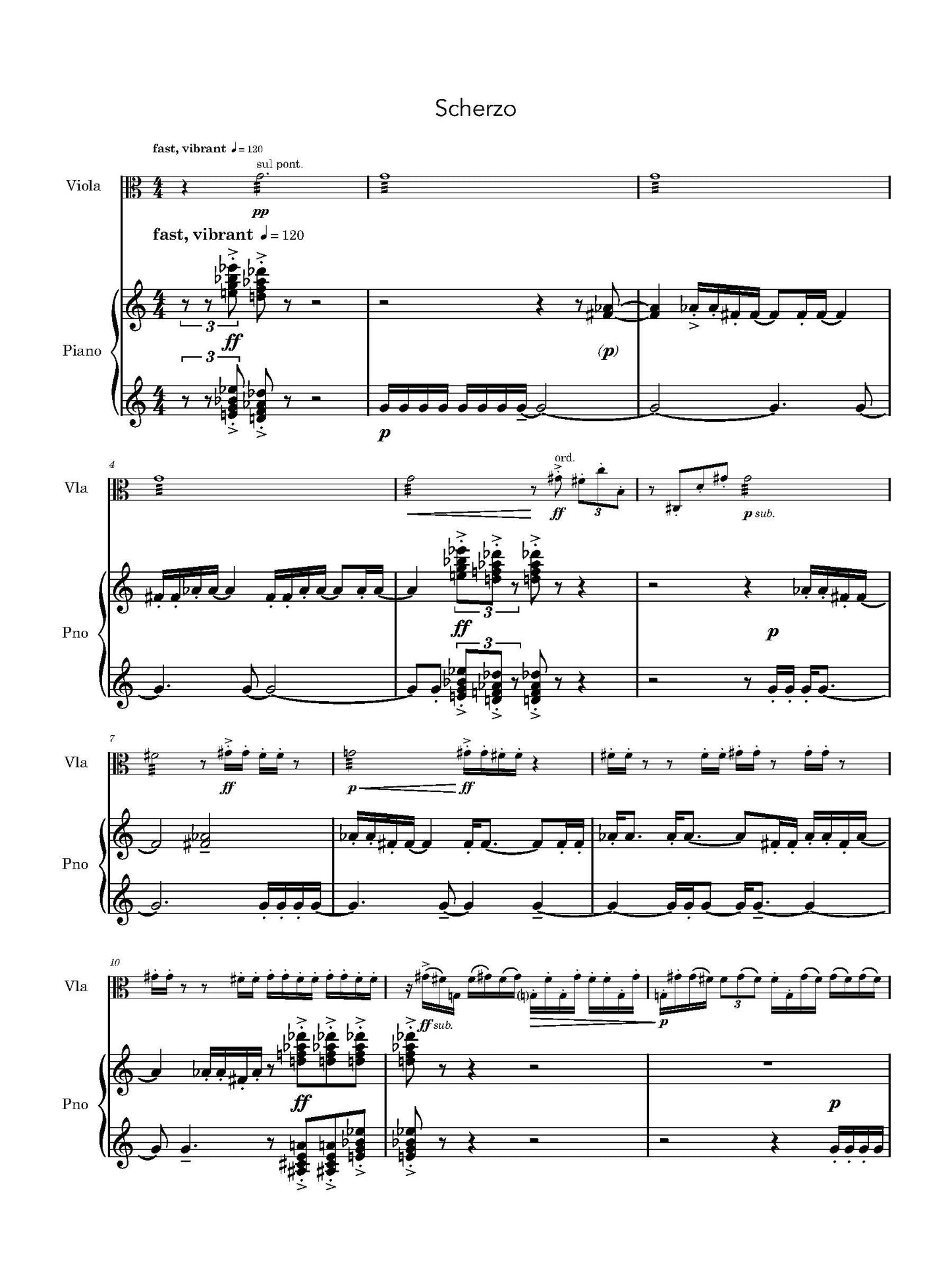 Sonata for Viola and Piano