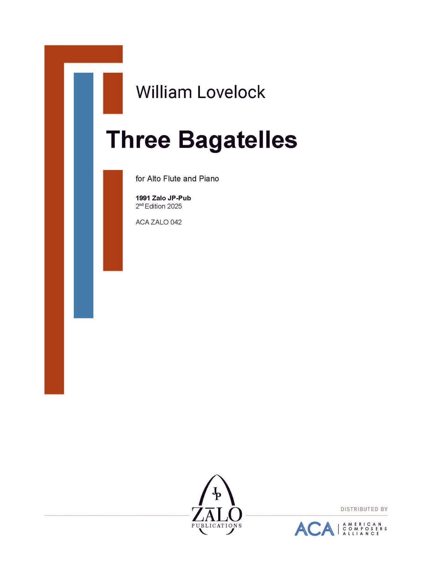 Three Bagatelles for Alto Flute and Piano