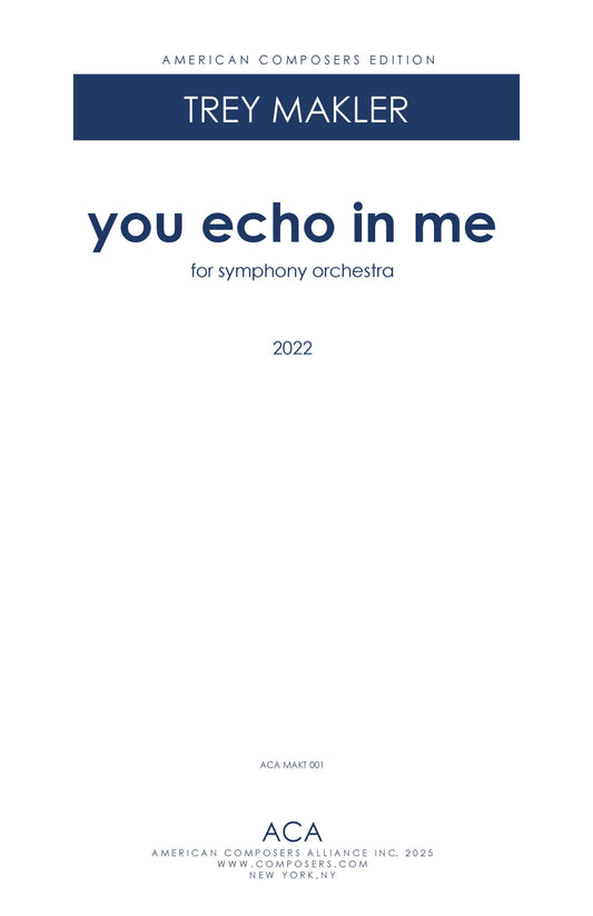 you echo in me