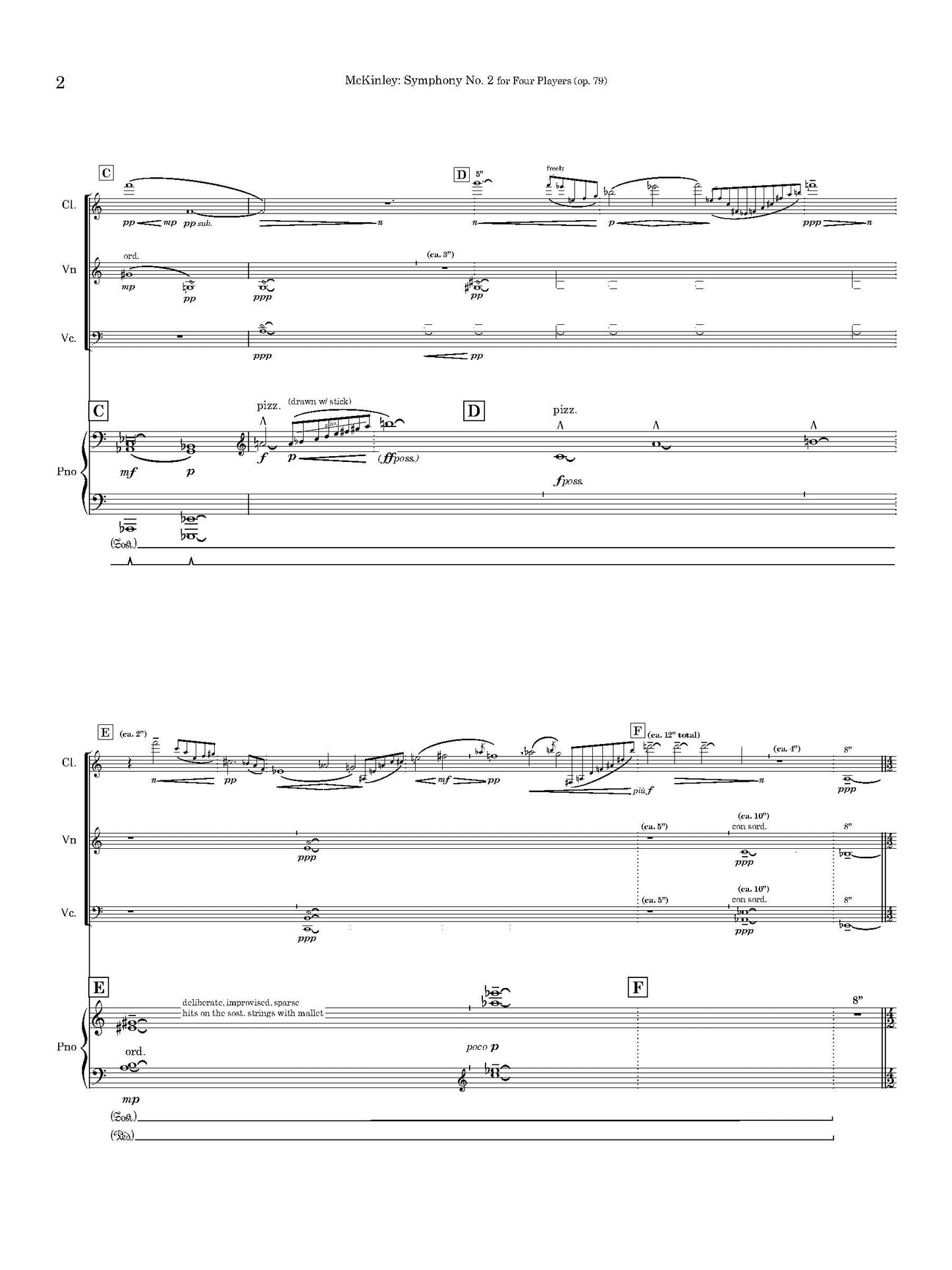Symphony No. 2 for Four Players