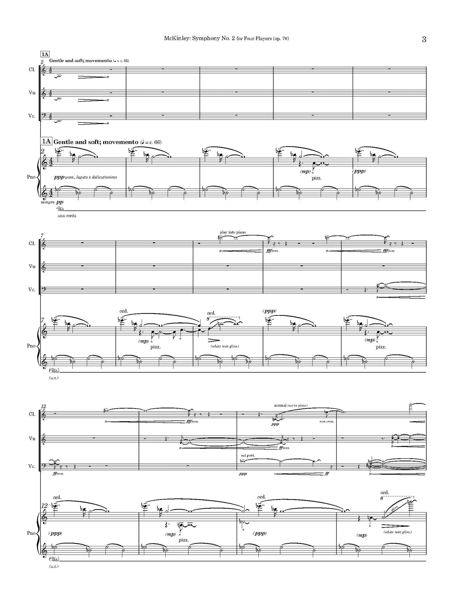 Symphony No. 2 for Four Players