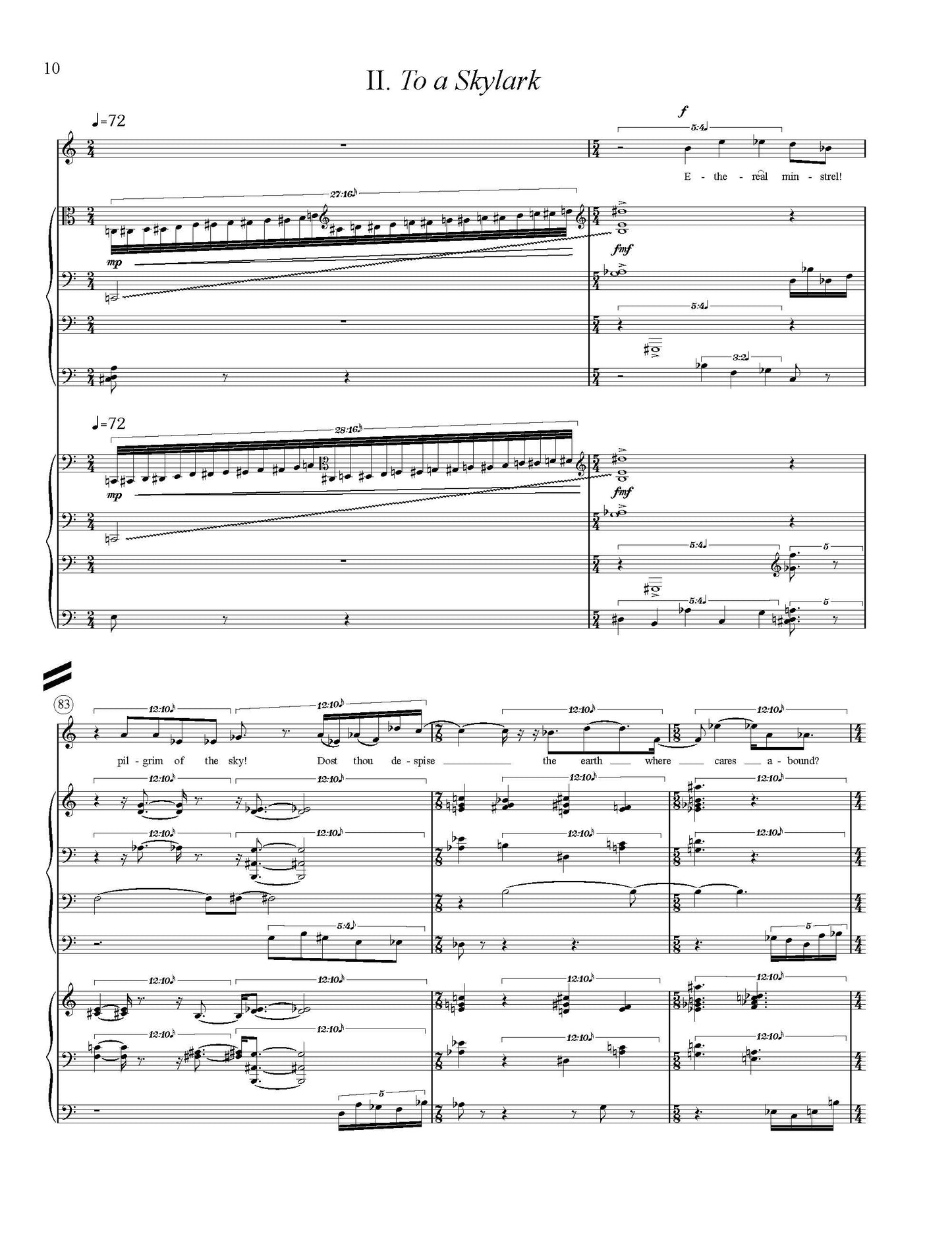 Three Wordsworth Songs For Soprano And Computer