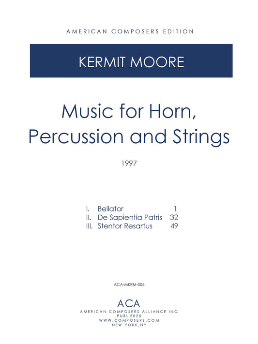 Music for Horn, Percussion and Strings