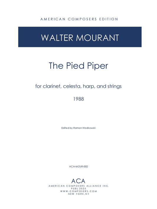 Pied Piper Clarinet And Strings