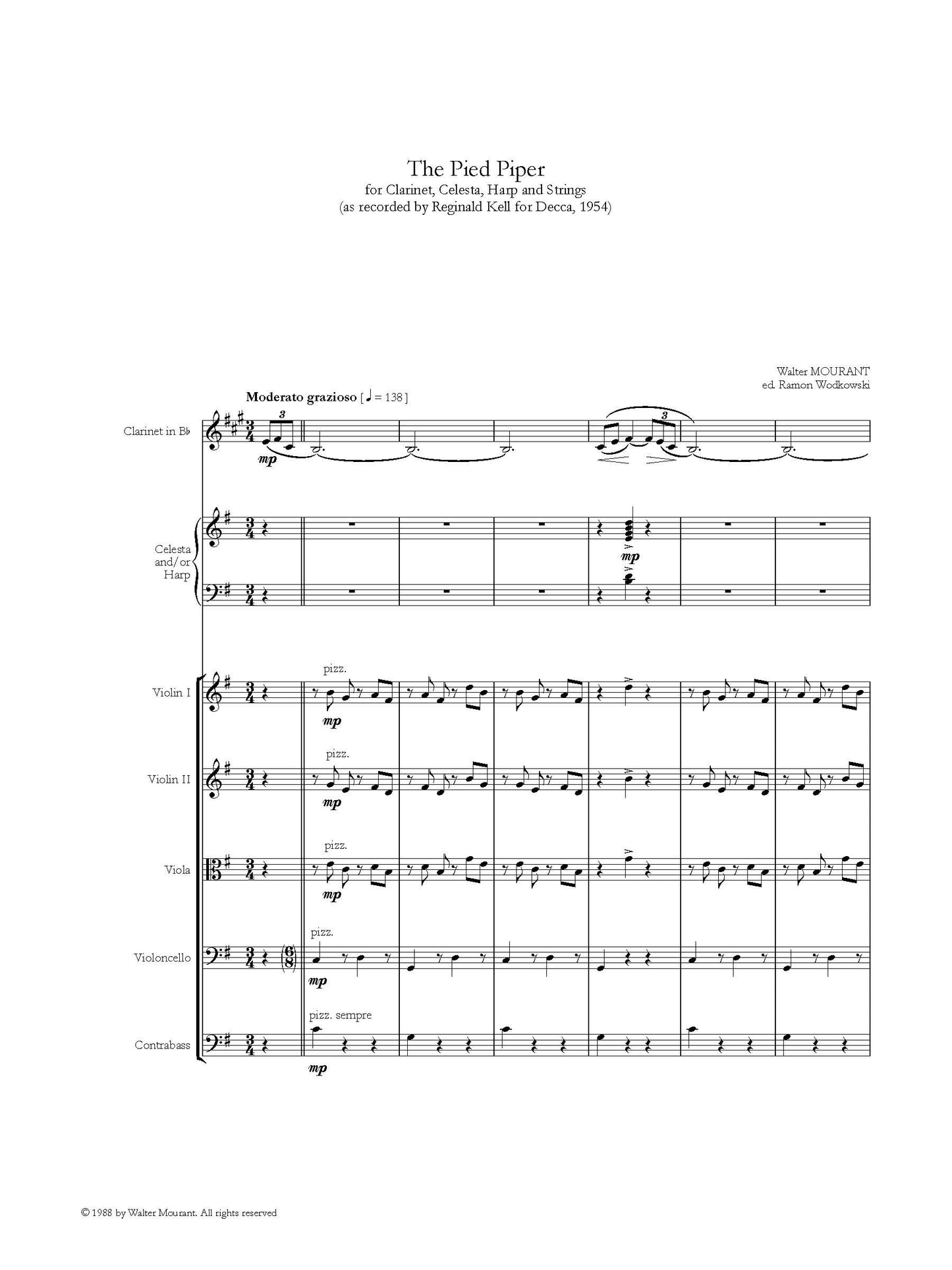 Pied Piper Clarinet And Strings