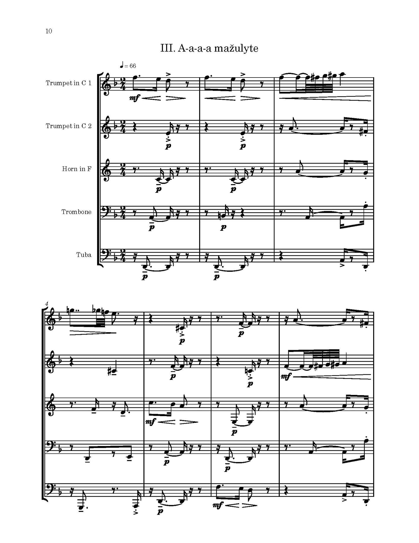 Music for Brass Quintet