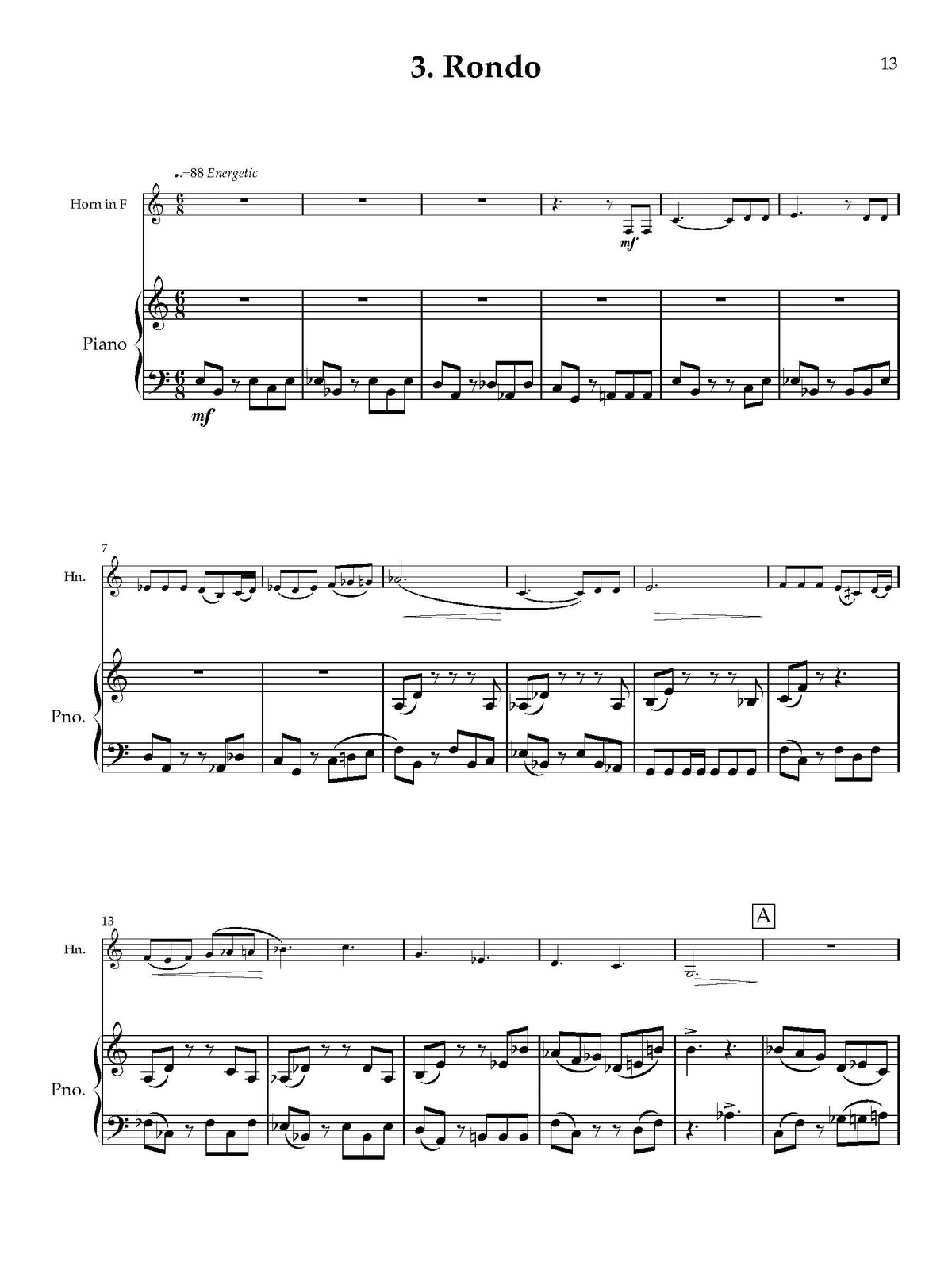 Sonata for Horn and Piano