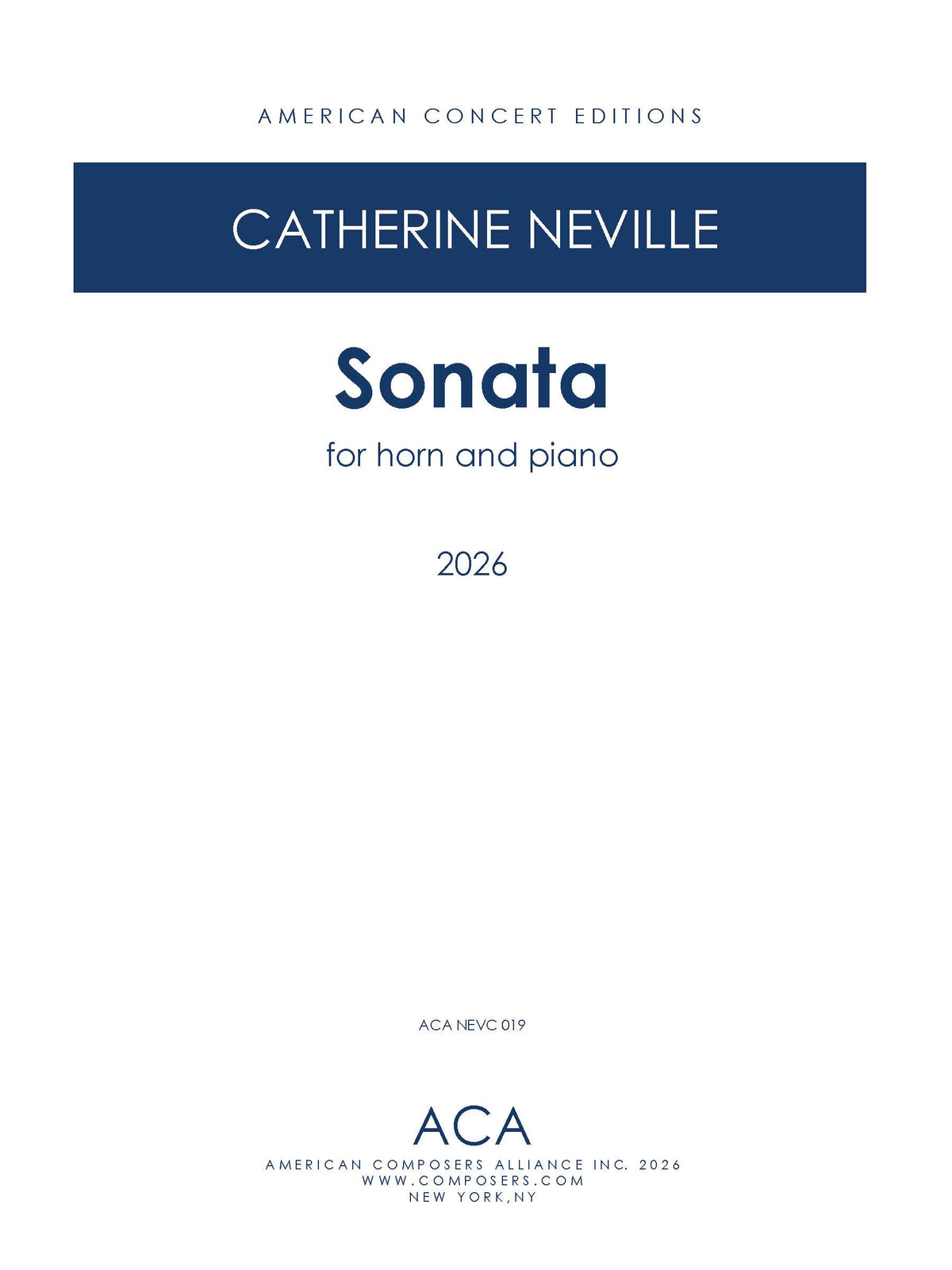 Sonata for Horn and Piano