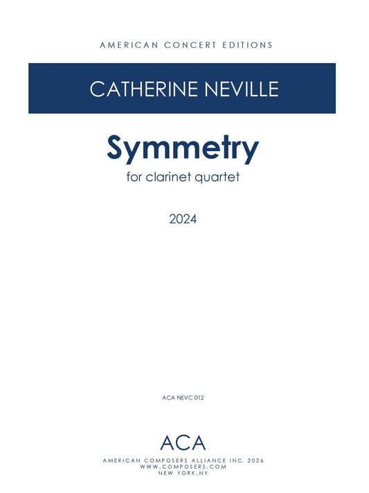 Symmetry for Clarinet Quartet